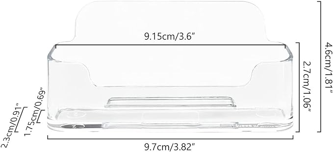 HSYMQ Acrylic Business Card Holder 6 Pack - Image 4