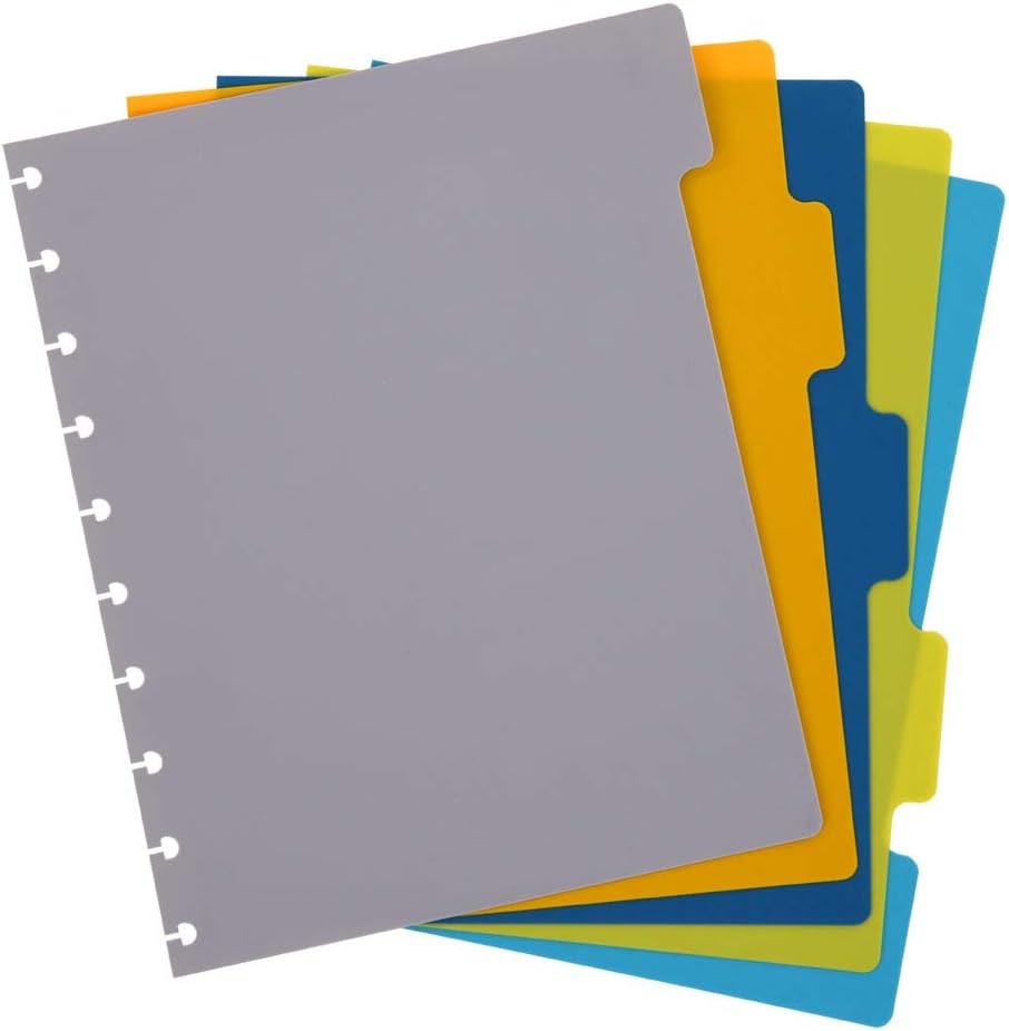 Talia Discbound Notebooks, Planner, Customizable, (yBounce Taffy w/Aluminum Silver Discs, Midsize (7.5in x 9.75in))