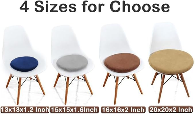 Sigmat Memory Foam Seat Cushion Anti-Slip Soft Round Stool Cushion Chair Pad 20 - Image 5