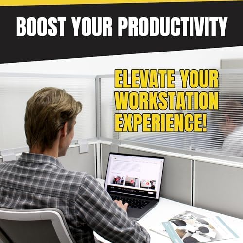 OBEX Screen Extender Polycarbonate Desk Privacy Panel & Divider for Office Cubicle, 24" x 42", Translucent