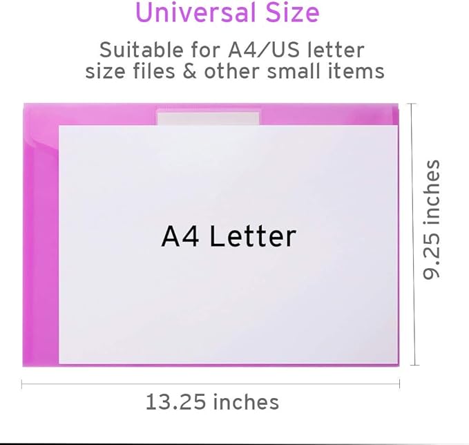 Sooez 12 Pack Folders Plastic Envelopes - Image 6