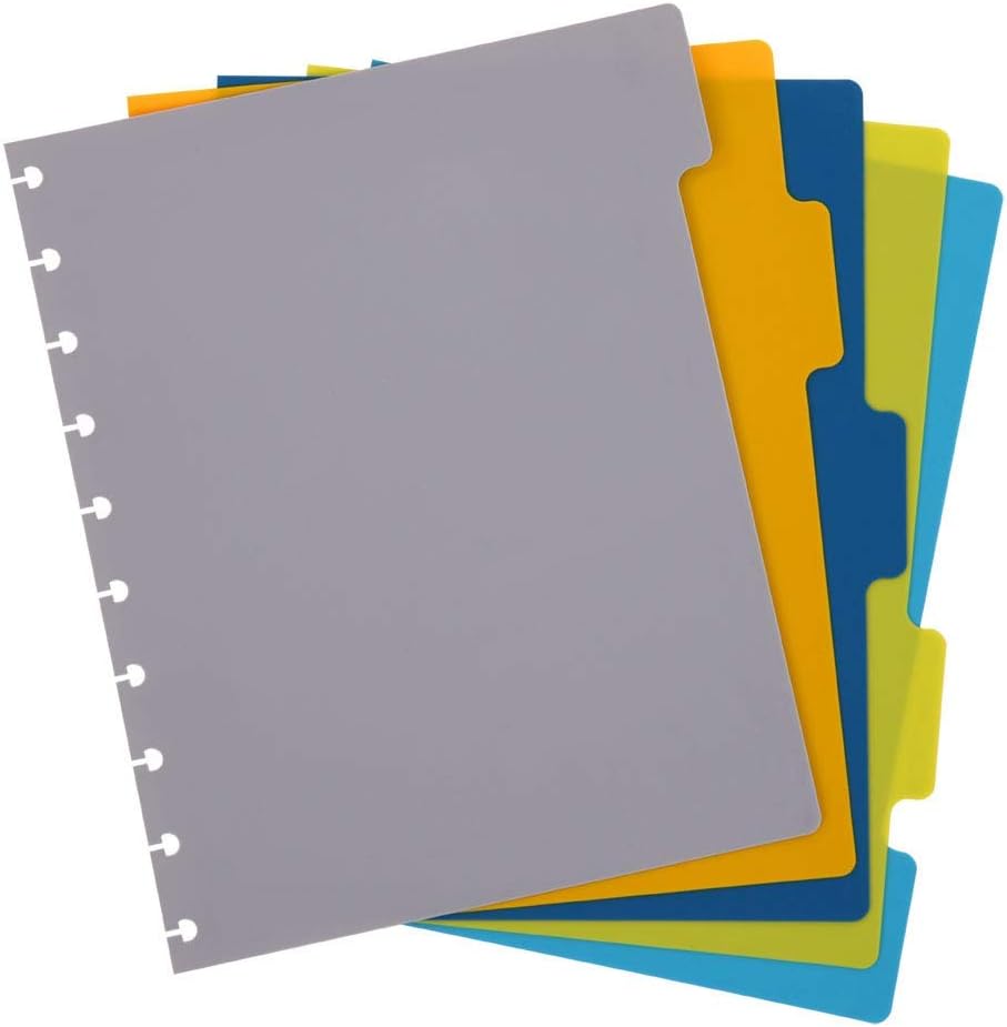 Talia Discbound Notebooks, Planner, Customizable, (xBounce Gold, Midsize (7.5in x 9.75in))