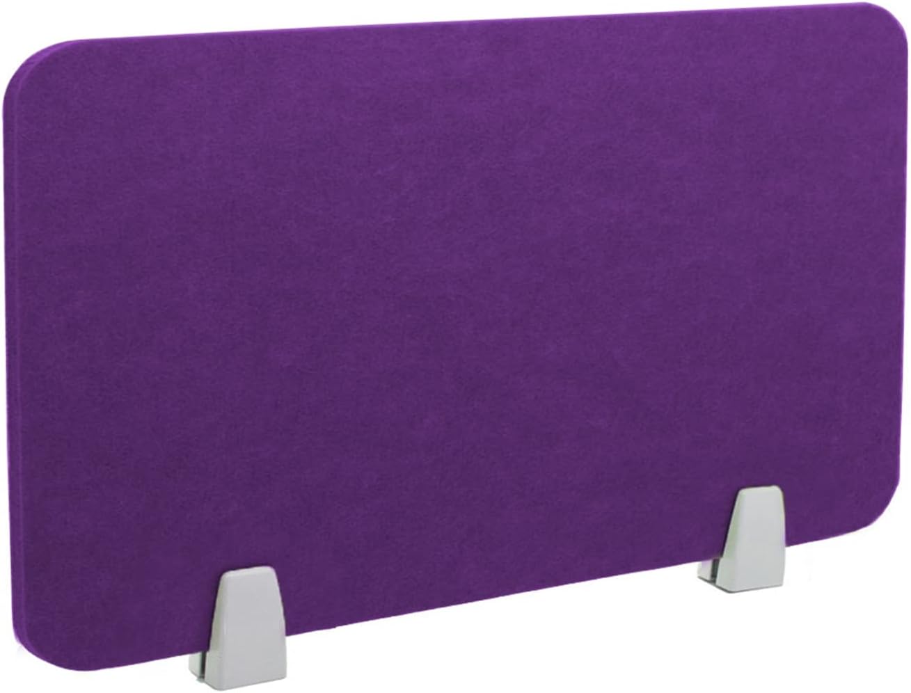 Icegrey Acoustic Desk Divider Privacy Panel Removable Sound Absorbing Desk Partition Board with 2 Clips for Student Call Centers Offices Braries Classrooms Library, Dark Purple, 19.5x11.7"