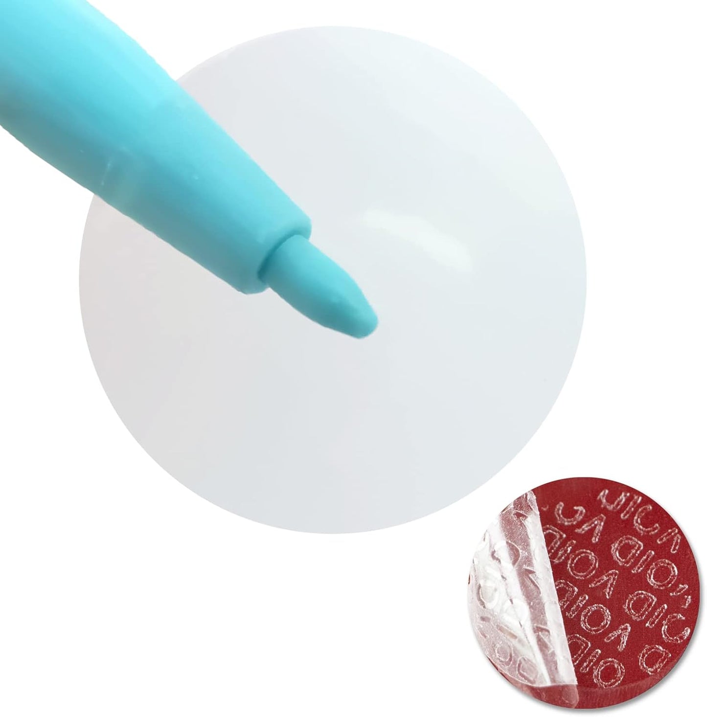 Clear Tamper Evident Stickers Package Security Seals 1 inch Transparent Round Labels Tamper Proof Stickers for Envelopes, Box and Gift Packaging(500pcs)