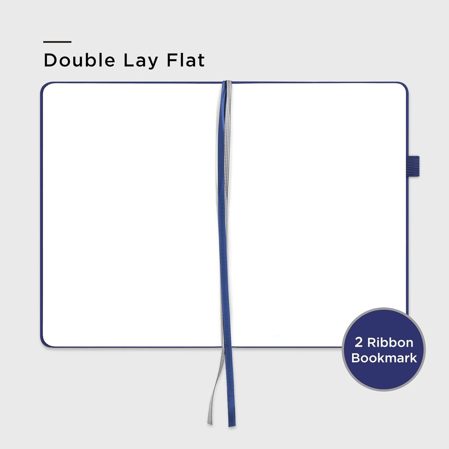 &And Per Se Blank Journal Notebook, 160 Pages, 5.7 x 8 inches College Ruled Thick Paper Notebook Journals for Writing, Hardcover Notebook(1 Pack, Royal Blue)