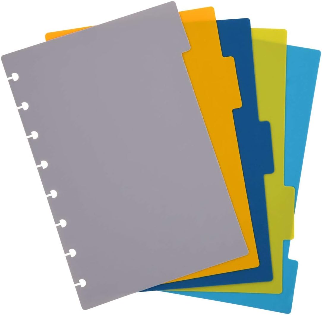 Talia Discbound Notebooks, Planner, Customizable, (Fireworks Deep Lake with DLB Discs, Junior (5.5in x 8.5in))