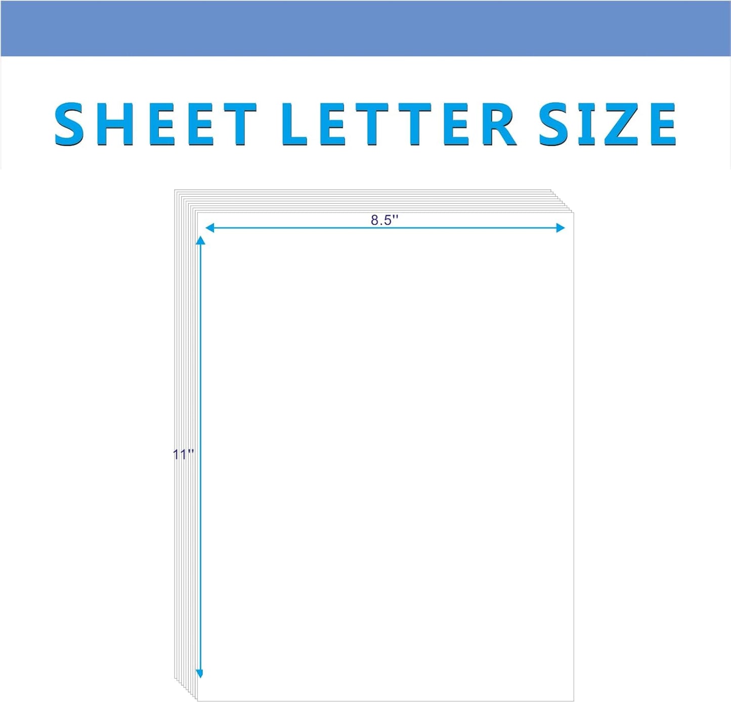 8.5" x 11" Full Sheet Labels, JIQEZNL Premium Label Sticker Paper for Laser & Inkjet Printers - 32 Sheets