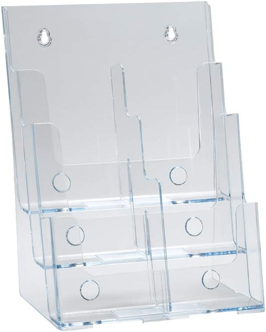 Azar Displays 252379 Three-Tier Six-Pocket Trifold Brochure Holder by AzarDisplays