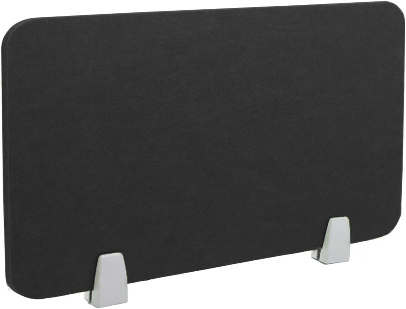 Icegrey Acoustic Desk Divider Privacy Panel Removable Sound Absorbing Desk Partition Board with 2 Clips for Student Call Centers Offices Braries Classrooms Library, Black, 31.2x11.7"