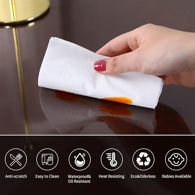 44x82 Clear Desk Blotter Mat Table Protector Vinyl Plastic Table Cover Cloth - Image 4