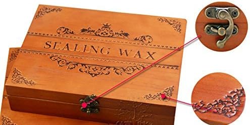 Vintage Alphabet Initial Y Wax Seal Sealing Stamp Sealing Wax Sticks Spoon Wood Box Set Classical Old-fashioned Antique Alphabet Invitation Package Seal Wax Stamp Box Kit