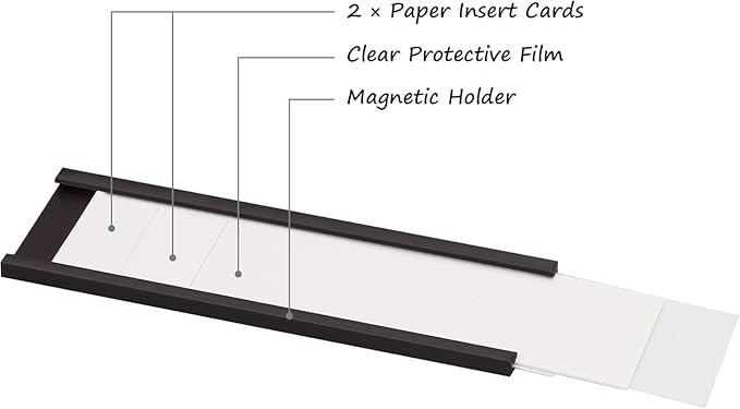 Realth C Channel Magnetic Label Holders 50 Pack 3'' x 4'' - Image 5