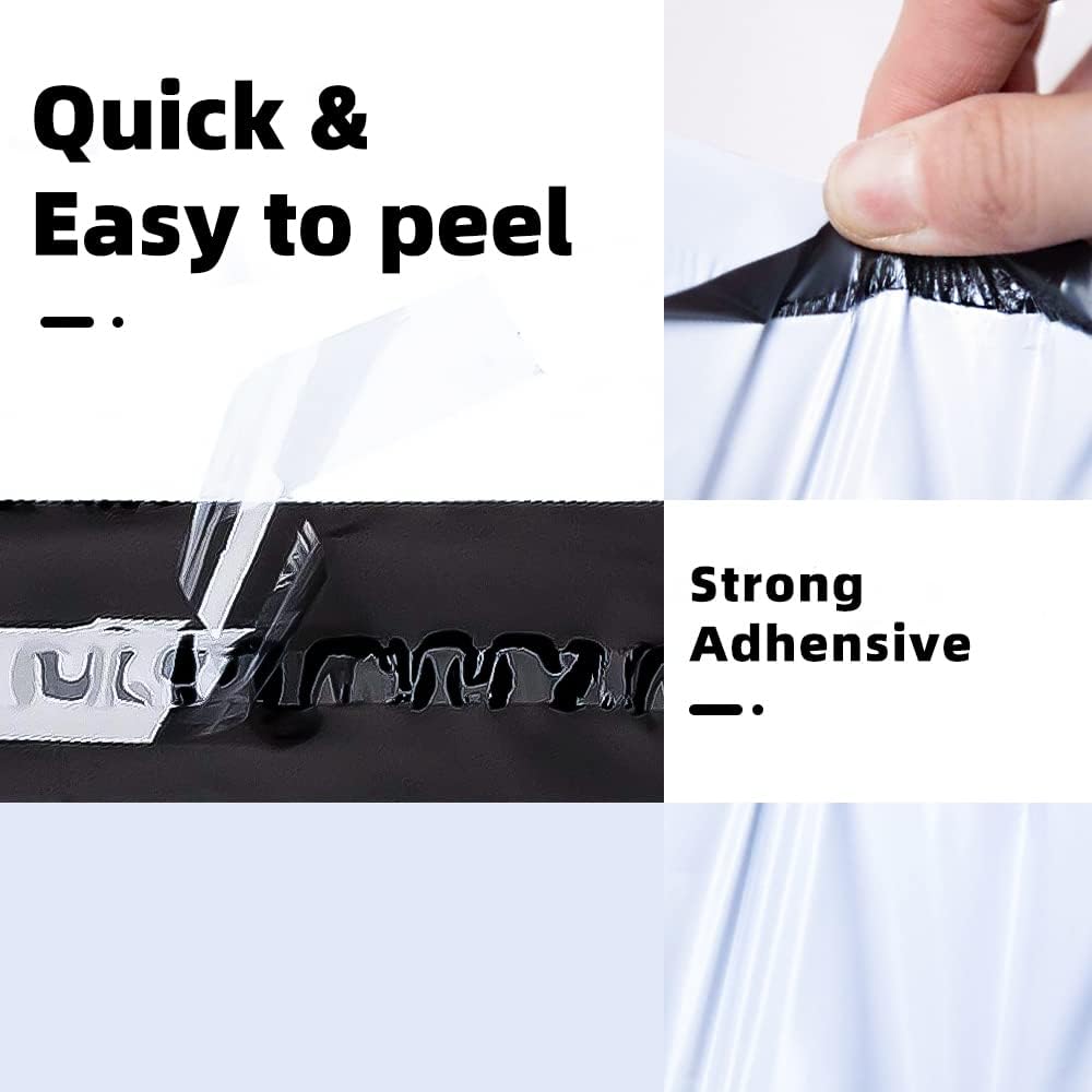 POLYSELLS 300 19x24 Inch White Pack Large Poly Mailers Shipping Envelopes, Strong Adhesive Sealing, Waterproof, and Tear-resistant Postal Mailing Bags for Clothing, and Accessories