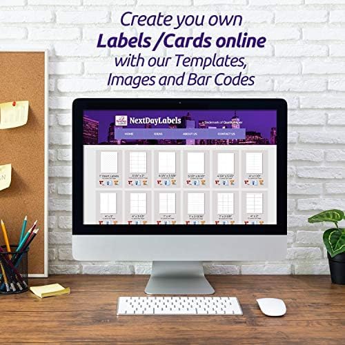 NextDayLabels - 2 Inch Round Matte White Blank Labels for Bleeds - Laser/Inkjet Printable Circle Stickers (50 Sheets, 12 Per Sheet, 600 Labels)
