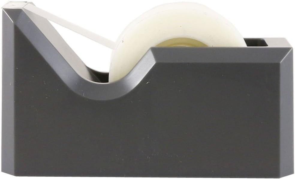 JAM PAPER Colorful Desk Tape Dispensers - Gray - Sold Individually