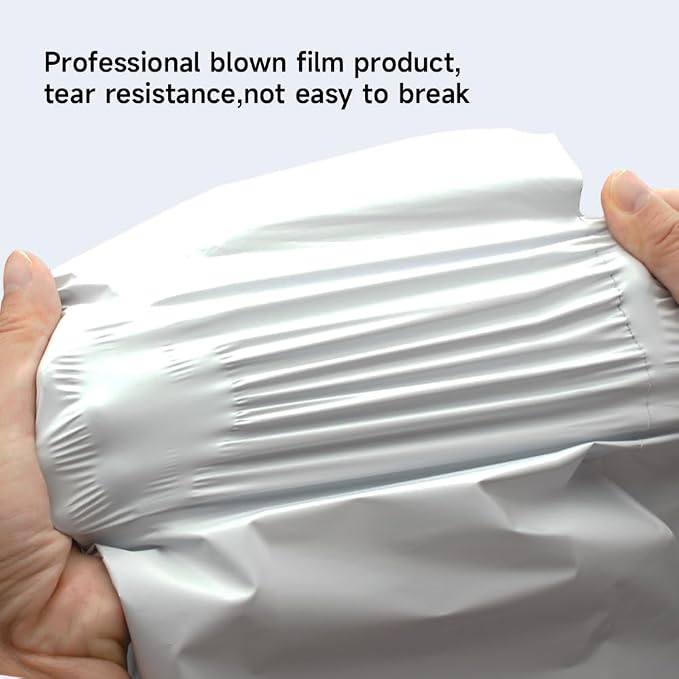 White Poly Mailers 19x24 Inch, 100 Pack | Self-seal shipping bags - Image 6