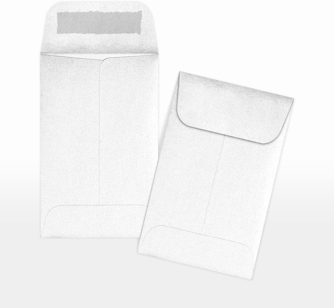 LUXPaper #1 Coin Envelopes | 2 1/4" x 3 1/2" | Crystal Metallic | 80lb. Text | 250 Qty