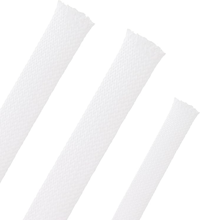 25ft PET Expandable Braided Cable Sleeve 13/16inch Pet Braided Cable Sleeve by PursuingaBetterLife
