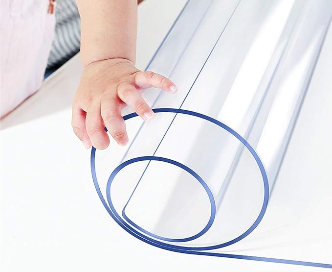 54x54 Multi Size 1.5mm Thick Custom Clear Rectangular PVC Table Protector by Wadrac