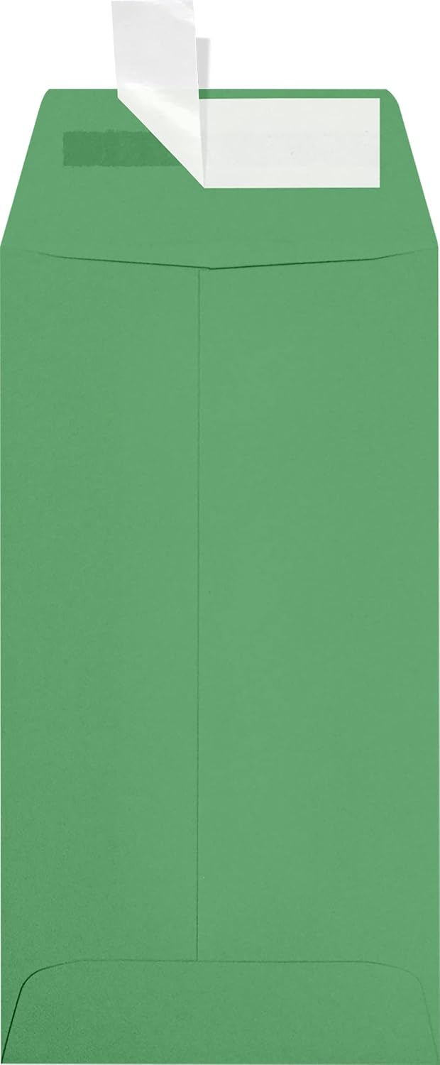 LUXPaper #7 Coin Envelopes | Peel & Press | 3 1/2" x 6 1/2" | Holiday Green | 80lb. Text | 250 Qty
