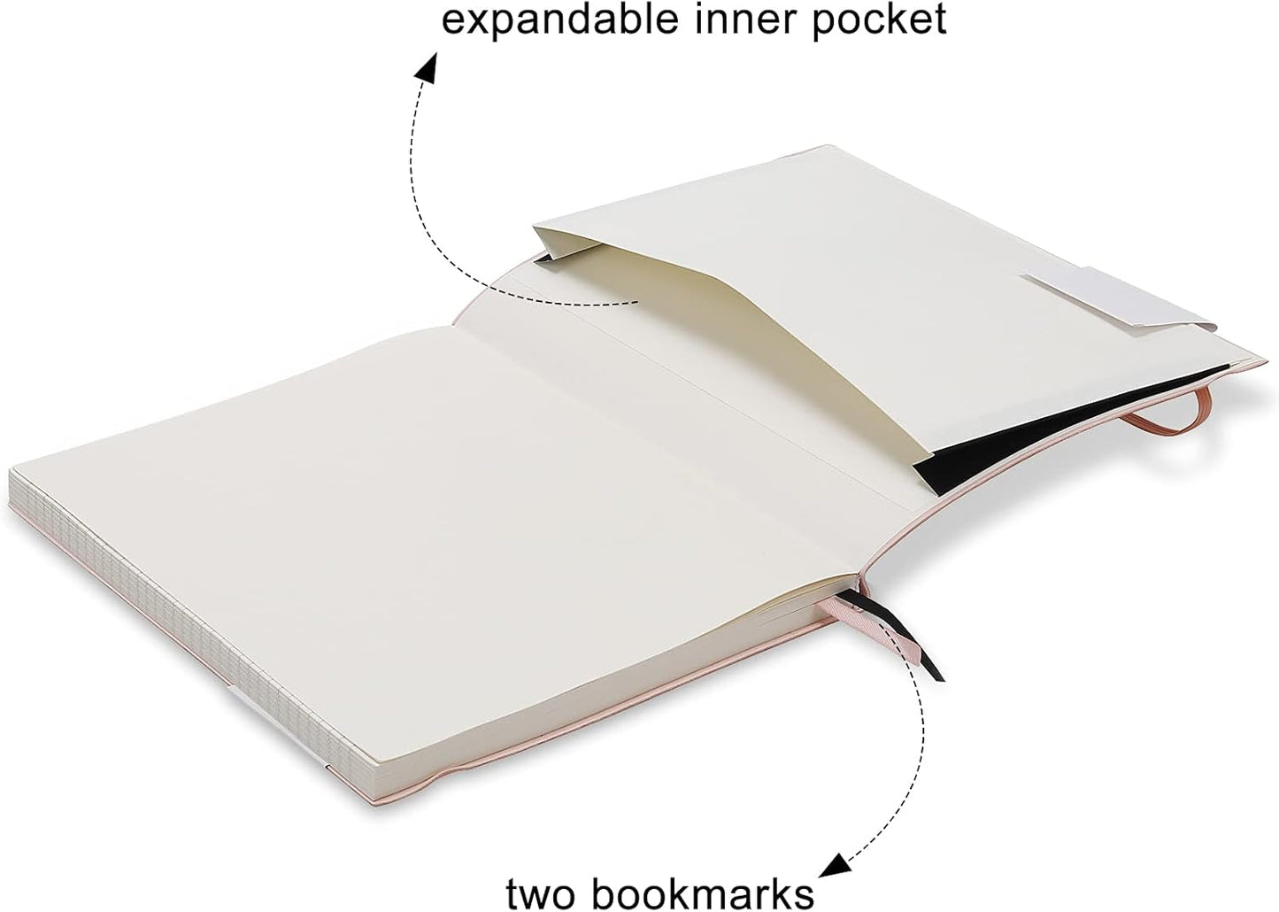 B5 College Ruled Notebooks - 2 Pack B5 Large Journal Notebooks with 376 Numbered Pages,100gsm Thick Lined Paper,Soft PU Leather Cover,7.6 X 10 inch(BROWN)