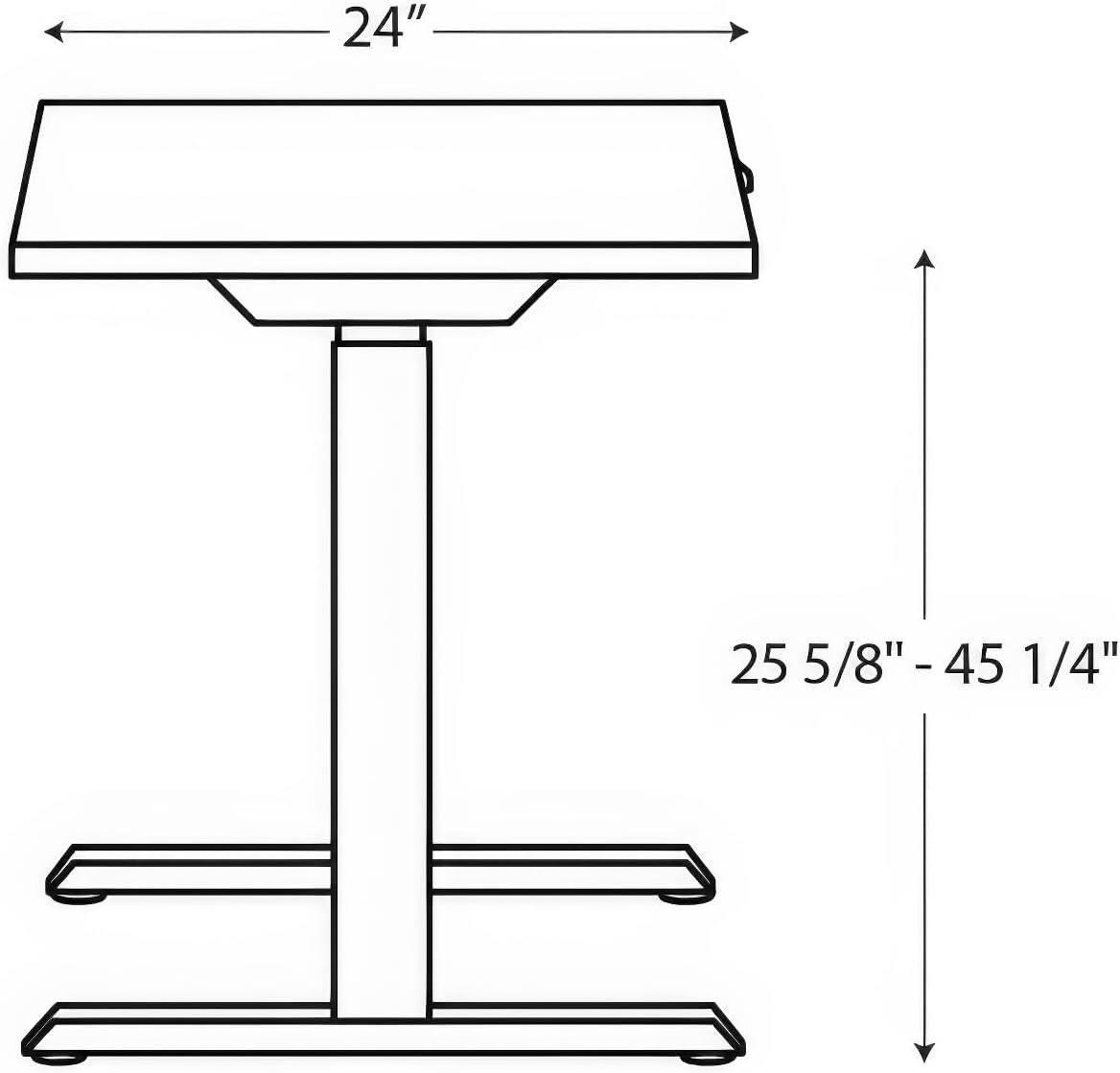 HON Coze Electric Standing Desk Adjustable Height, Coordinate Height Adjustable Desk, 54", Walnut Top, Black Base