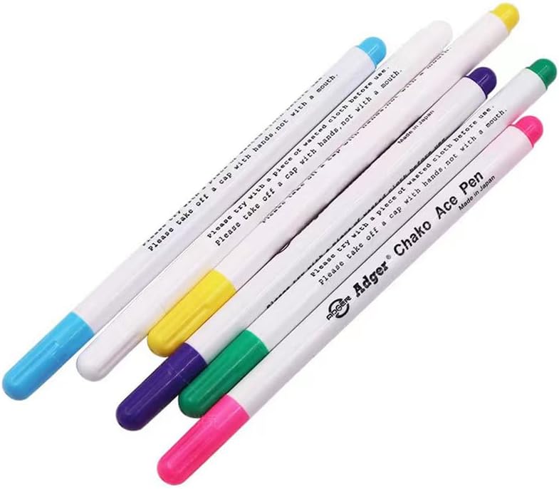 TopHomer Water Erasable Fabric Marking Pen Temporary Marking Auto-Vanishing Pen Fabric Markers Pen Colorful Water Soluble Ink for Dressmaking, Handicraft, Embroidery, Artificial Flowers(Blue)