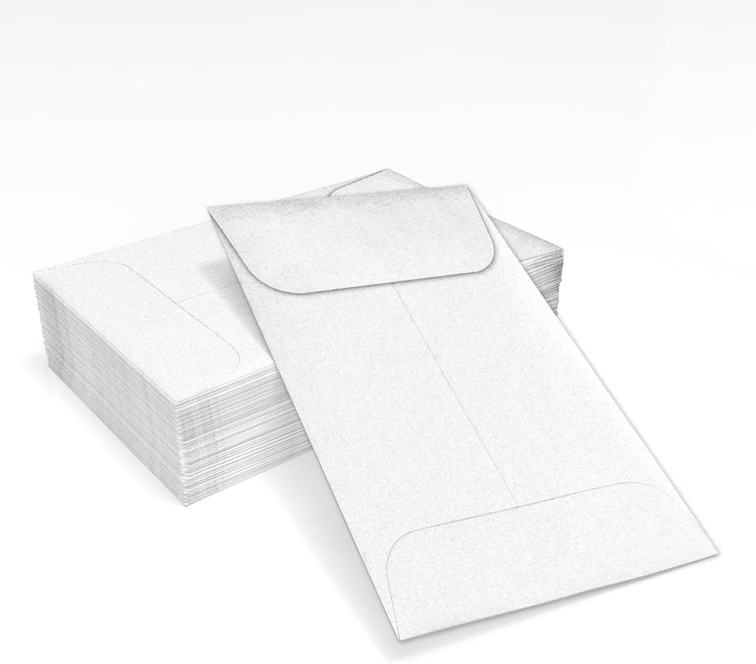LUXPaper #1 Coin Envelopes | 2 1/4" x 3 1/2" | Crystal Metallic | 80lb. Text | 50 Qty