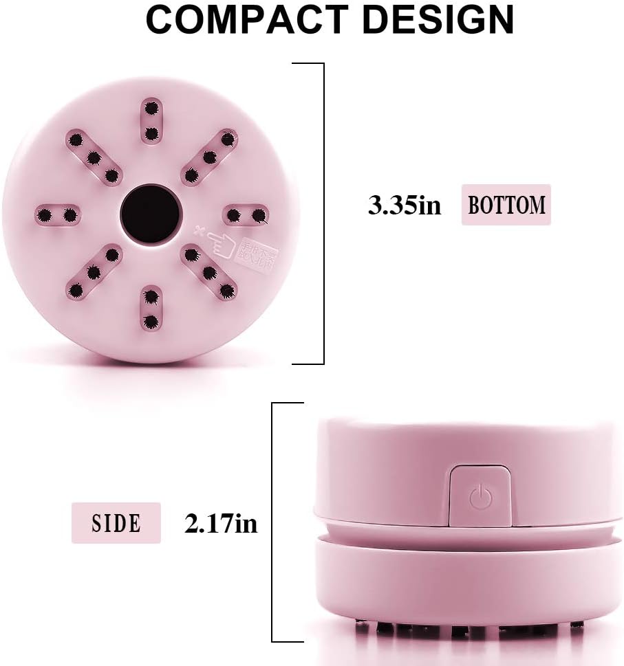 BLOCE Diamond Tools, Diamond Accessories for Diamonds, Desk Accessories Hand-Held Vacuum Cleaner, Desk Vacuum Cleaner Mini (Pink)