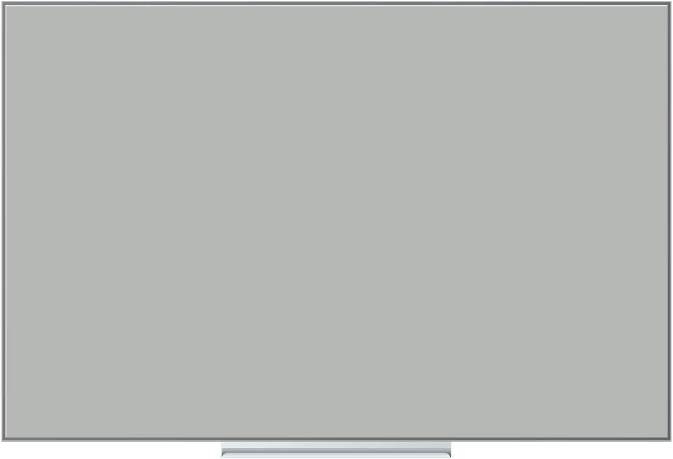 U Brands Glass Dry Erase Board, 24" x 36", 3'x2',Gray Surface, Frameless, Includes Marker