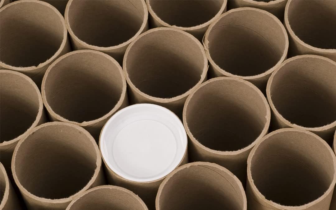 MagicWater Supply Mailing Tube - 2 in x 18 in - Kraft - 2 Pack - for Shipping and Storage of Posters, Arts, Crafts, and Documents