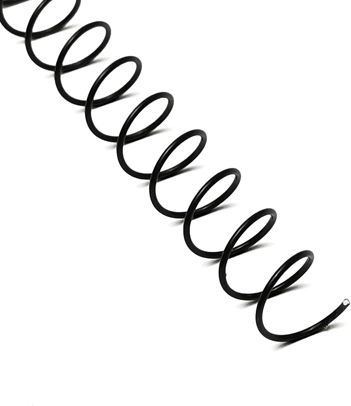 RAYSON 7.9mm Spiral Wire Coil Binding, 3:1 Pitch, 5/16" Coils Metal Comb Binding 40 Sheets Capacity, Black Color & Pack of 100