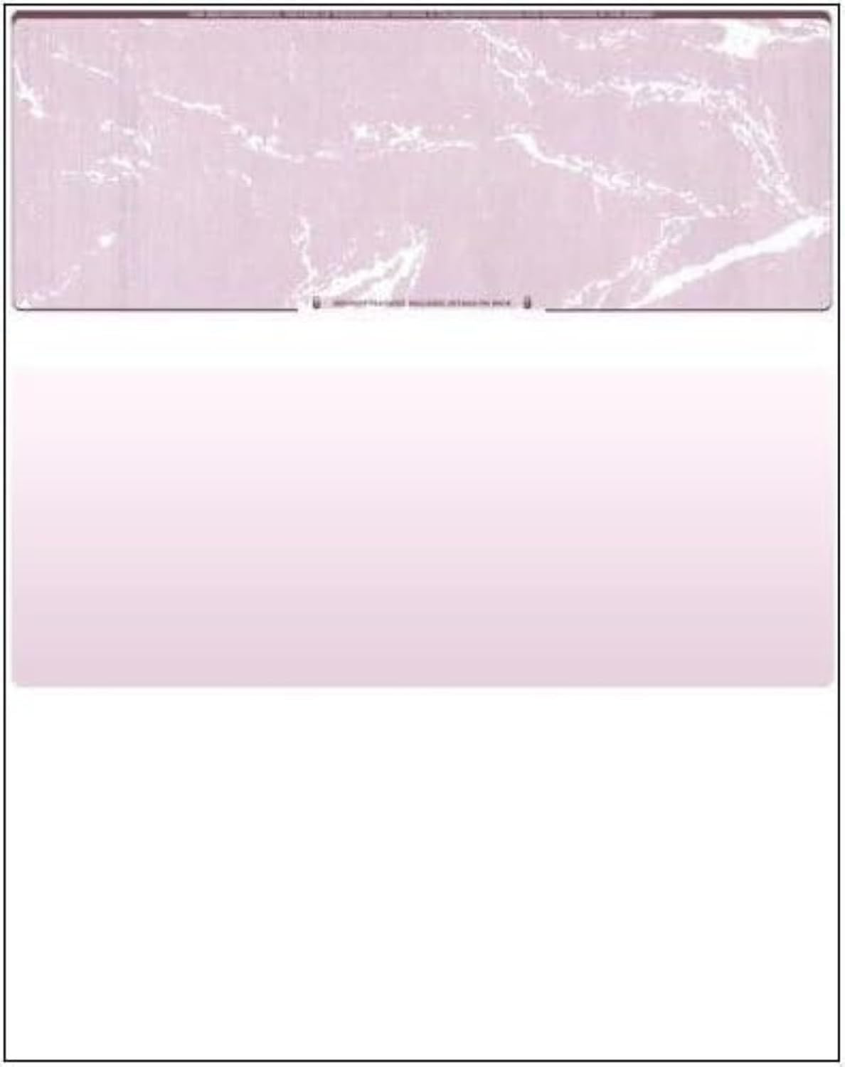 Compuchecks Check on Top Blank Check Paper - 100 Pack, Quick-Books & Laser Printer Compatible - Security Business Checks with Voucher - 8.5" x 11" Burgundy Marble