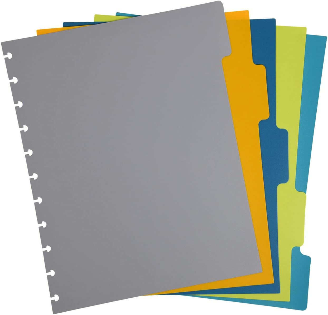 Talia Discbound Notebooks, Planner, Customizable, (Deep Lake Blue, Letter (8.5in x 11in))