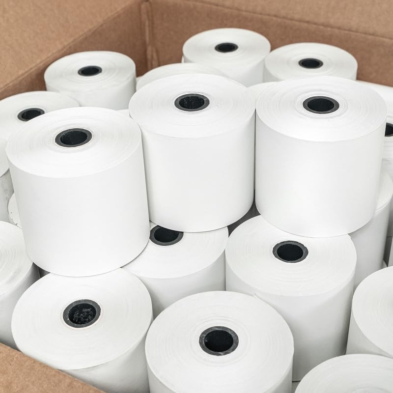 2-1/4"" x 200' Thermal, 10 Rolls, Compatible with Casio 1600 CE-T100 CE-T300 PCR-T465, Samsung ER-650 ER-650R, ER-650SS, and More