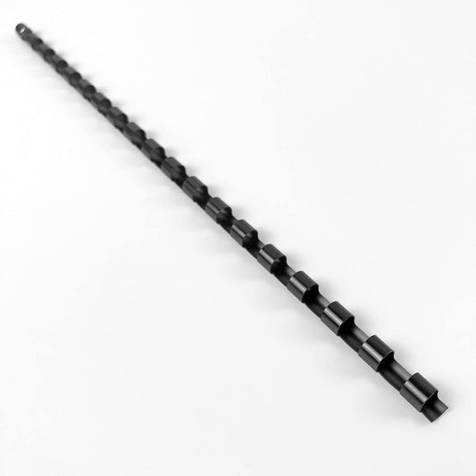 HOUYEE 1/4 Inch Plastic Binding Comb 19 Ring, 20 Sheet Capacity, Letter Size Black Comb Binding Spines (200 Pack)