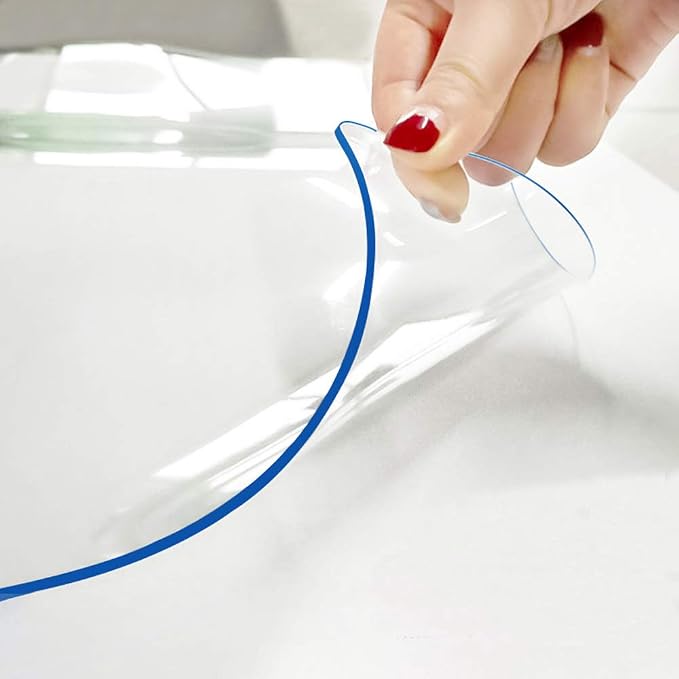 Multisize 1.5mm Thick Clear PVC Table Cover Protector 20x46 Inch Waterproof by Hodmutst