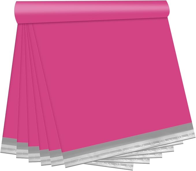 Pink Poly Mailers 24x24 Inch, 50 Pack | Self-seal shipping bags by Unknown