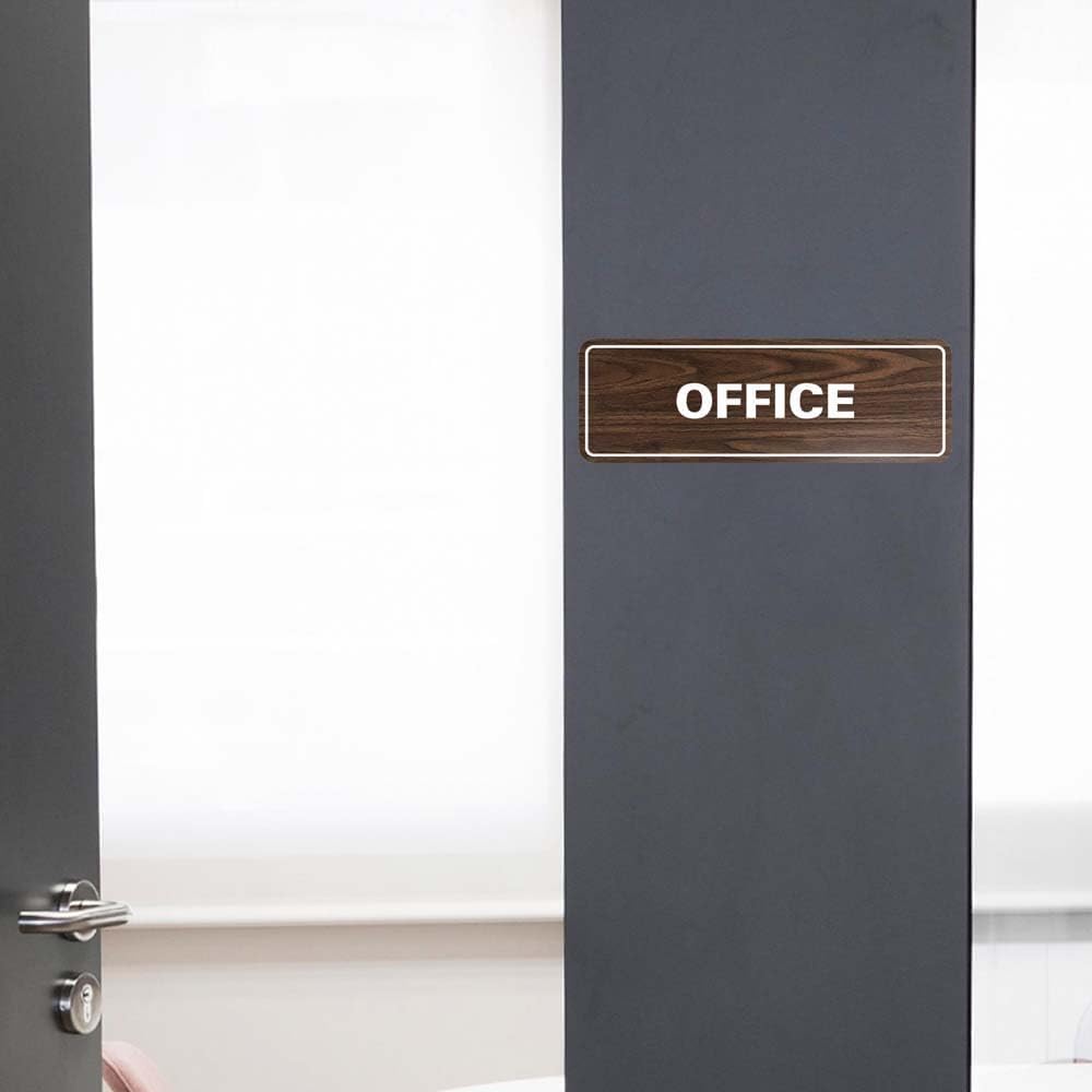 Signs ByLITA Standard Office Sign - Professional Business Signage - Easy to Install (Navy Blue/White) - Medium 1 Pack