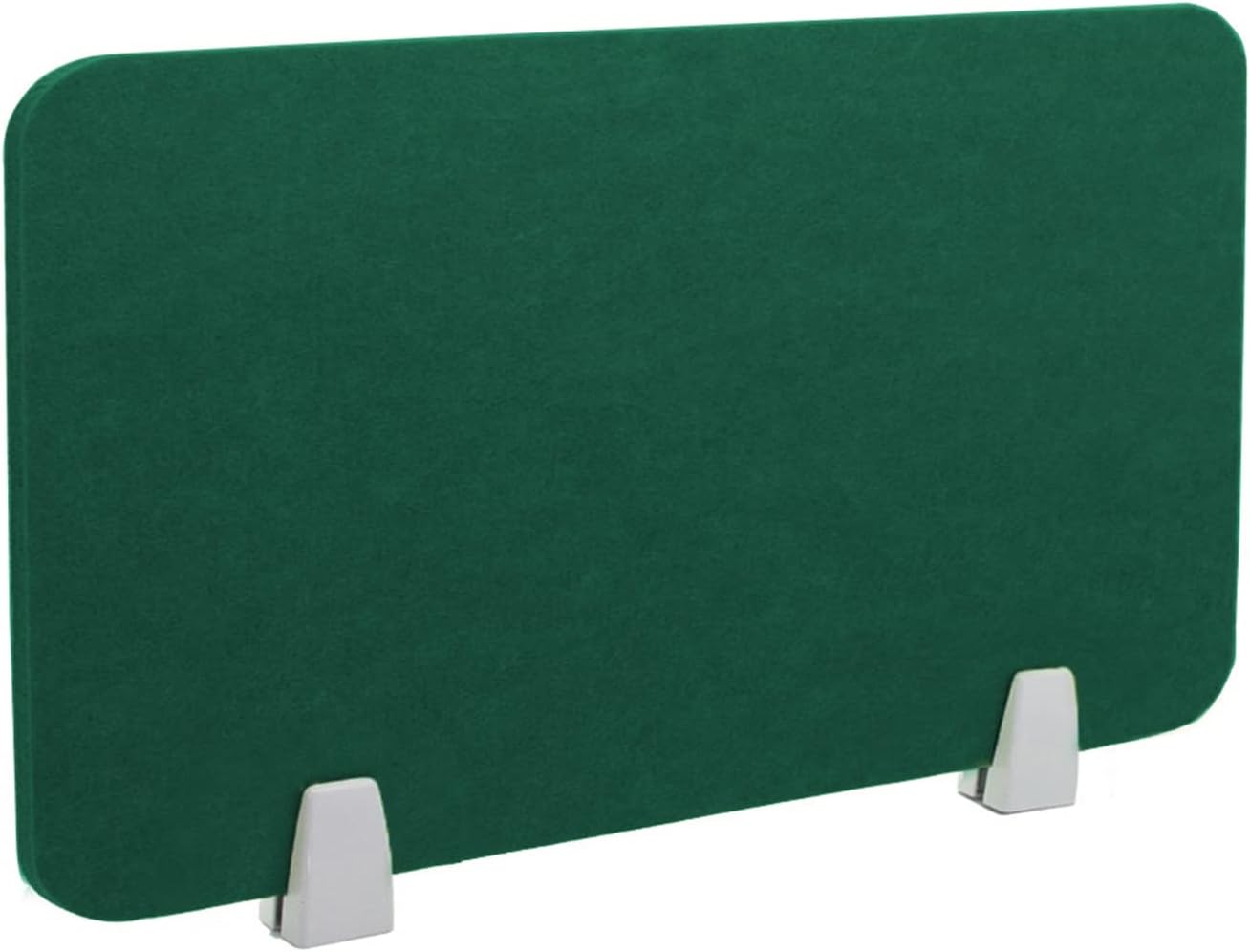 Icegrey Acoustic Desk Divider Privacy Panel Removable Sound Absorbing Desk Partition Board with 2 Clips for Student Call Centers Offices Braries Classrooms Library, Dark Green, 23.4x15.6