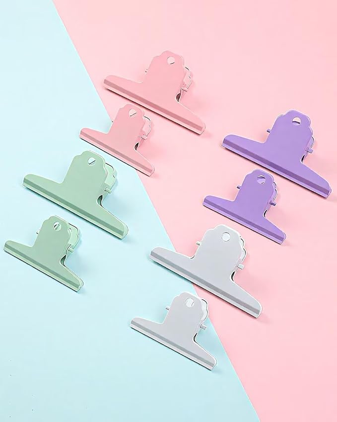 2PCS Extra Large Binder Clips Metal Bulldog Clips Large Paper Clamps Holder - Image 4