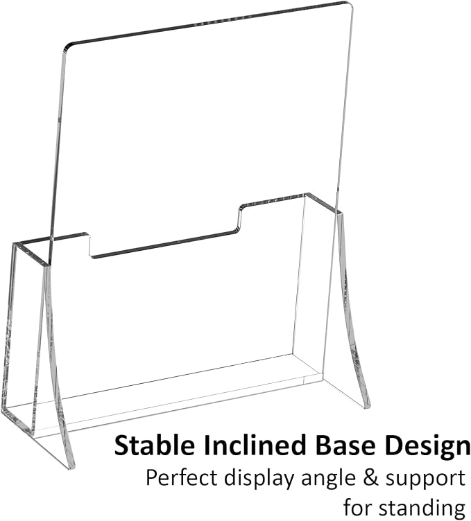 Acrylic Brochure Holder 6 x 9 Inch, 4 Pack Clear Acrylic Flyer Holder, Pamphlet - Image 8