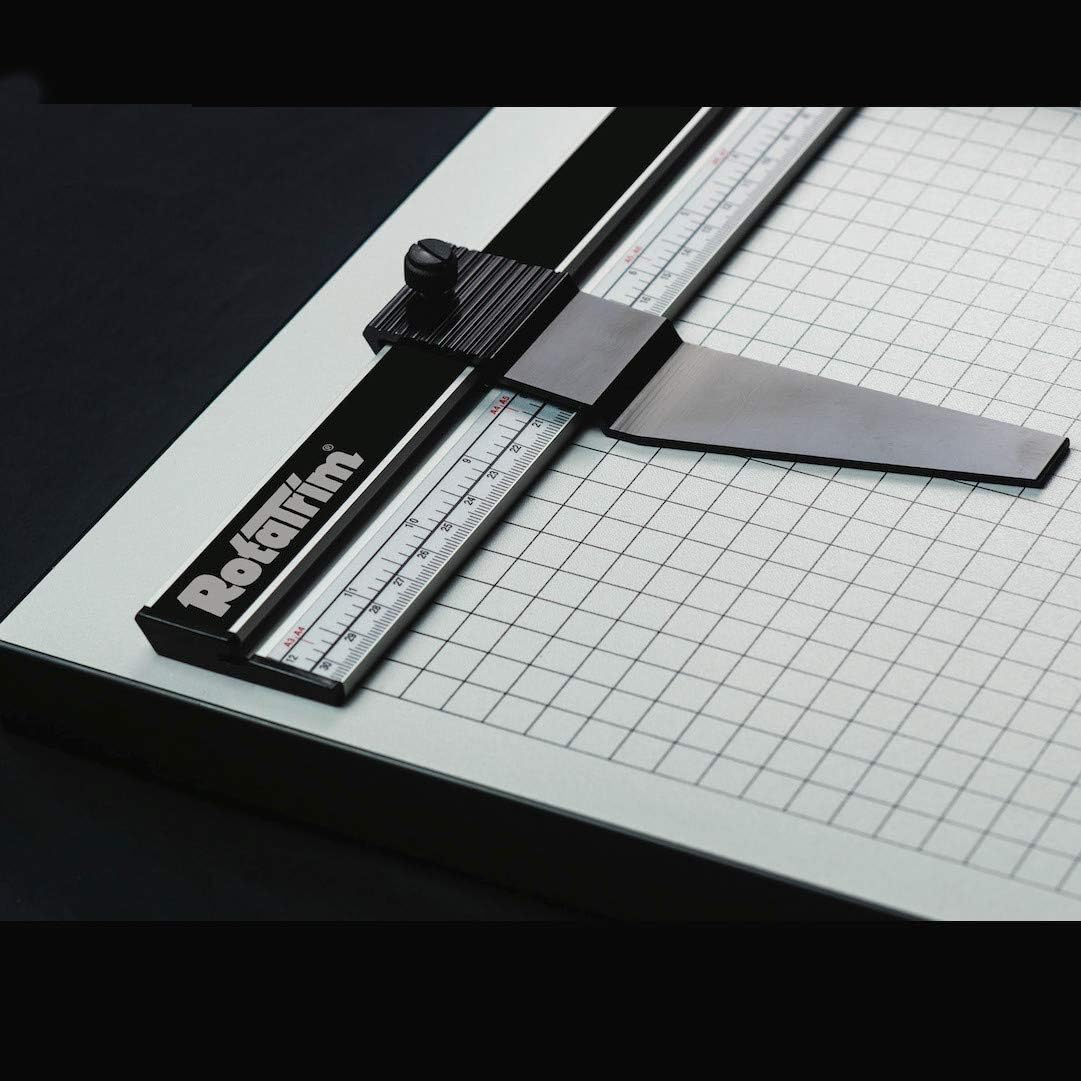Rotatrim Pro 30 Inch Cut Professional Paper Cutter/Trimmer Precision Rotary Trimmer with Self-Sharpening Precision Steel Blades & Twin Stainless Steel Guide Rails (RCPRO30i)