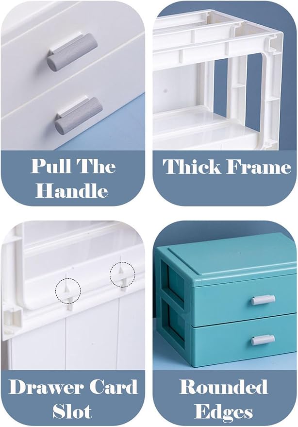 Stackable Desk Organizer, Countertop Storage Drawer Organizer - Image 7