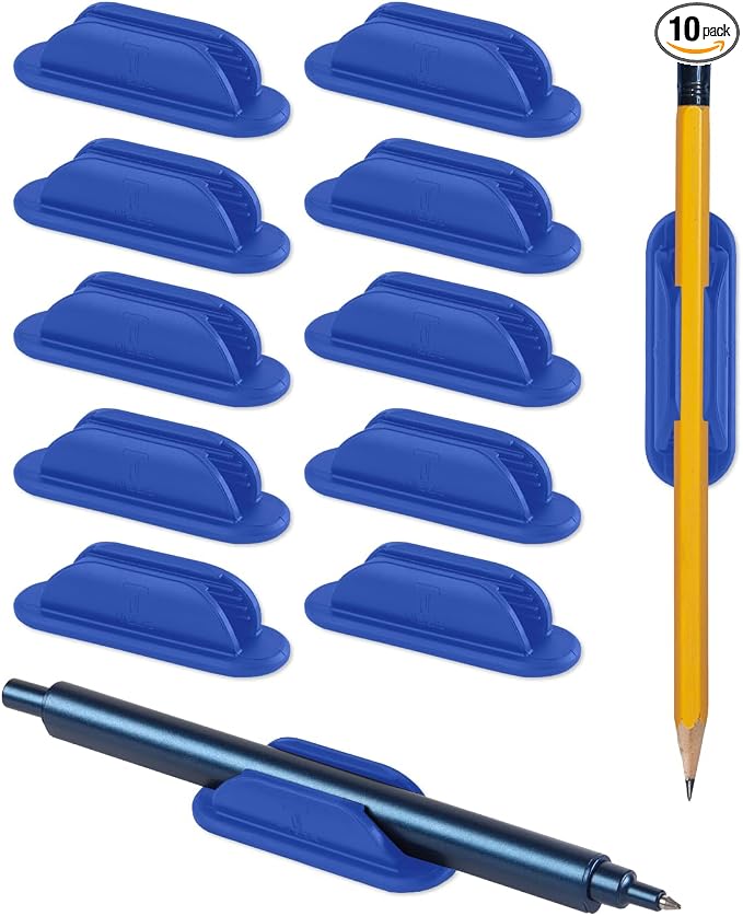 Tiizze Adhesive Pencil Holders for Desk Set of 10 by Tiizze