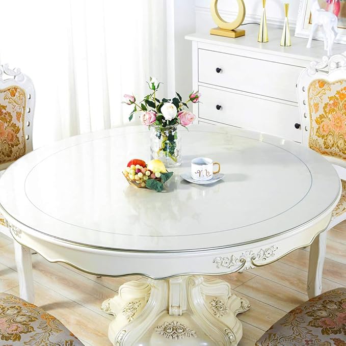 Wadrac Custom Clear PVC Table Top Protector Transparent Plastic Table Pad Cover - Image 2