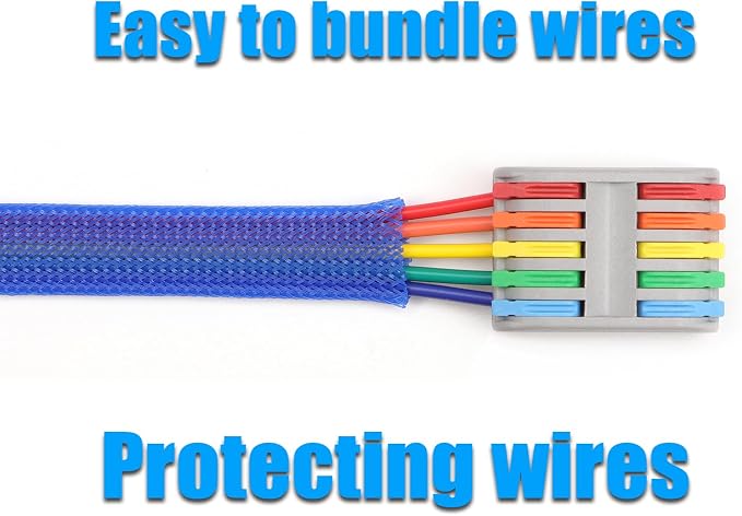 25ft PET Expandable Braided Cable Sleeve 1 inch Pet Braided Cable Sleeve - Image 6