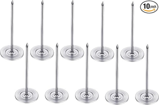 10 PCS Long Push Pins, Long Thumb Tacks 18mm X 50mm Flat Head Furniture Nails by Unknown