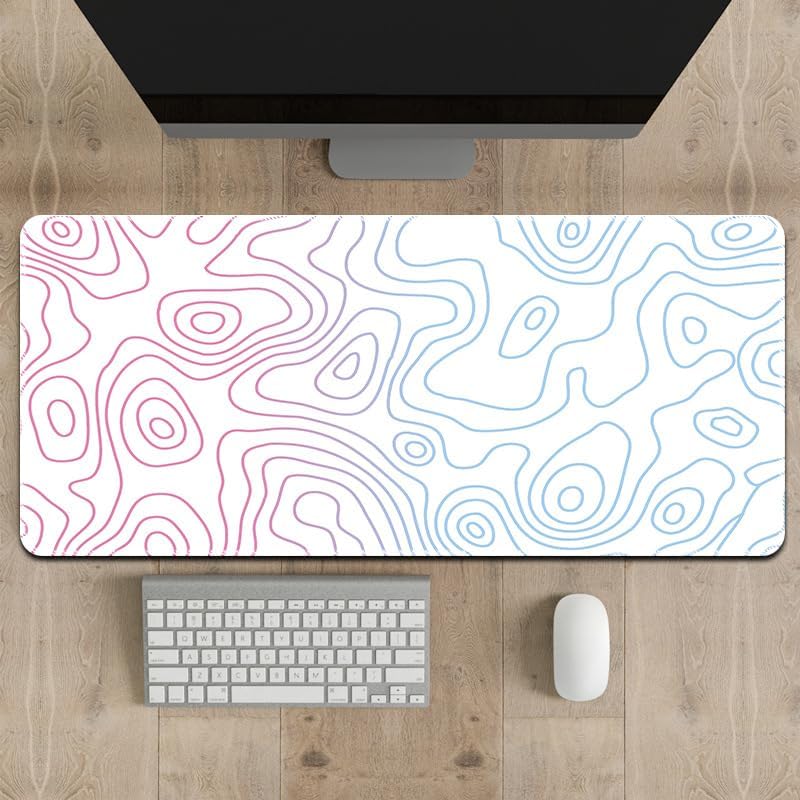 Large Mouse Pad for Desk - Gaming Mouse Pad with Stitched Edges, Anti-Slip Base, Desk Mat Desk Pad for Keyboard and Mouse
