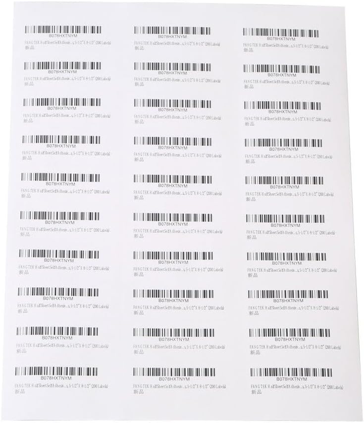 [100Sheet, 3000 Labels] Address Mailing Shipping Amazon FBA Barcode Labels 1 x 2 5/8 for Laser/Inkjet Printer, 30-up Return Address Labels Name Tag Stickers for School Supplies